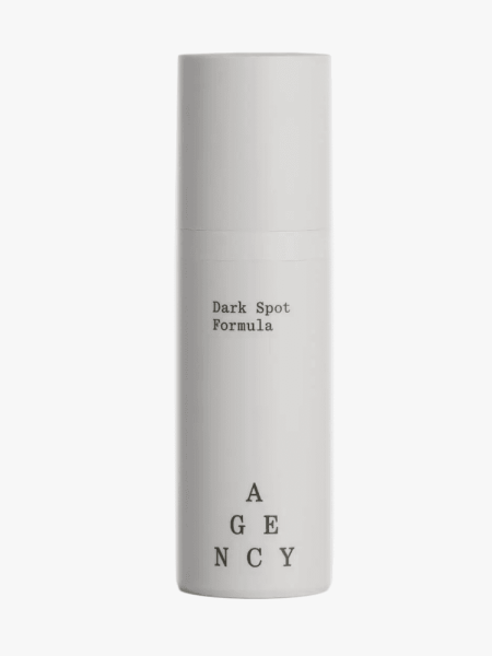 Agency by Curology Dark Spot Formula in branded component on a light gray background