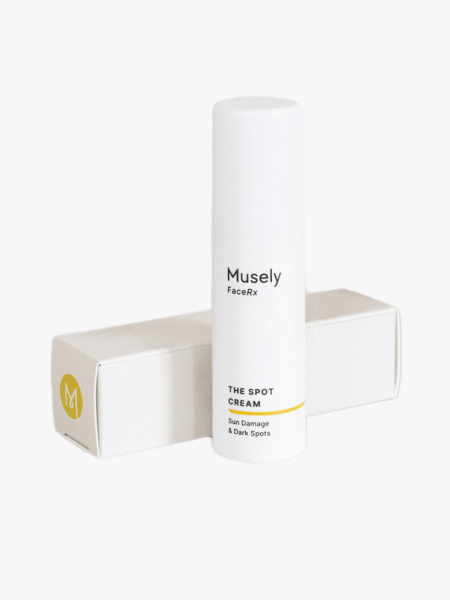 Musely The Spot Cream in branded component on a light gray background